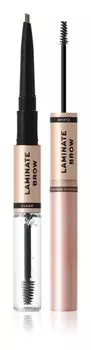 Карандаш и гель для бровей Makeup Revolution Laminate Brow, оттенок Medium Brown 2.1 г