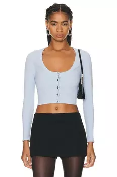 Кардиган Alexander Wang Long Sleeve, цвет Celestial Blue