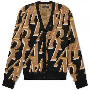 Кардиган Amiri Repeat Logo, черный