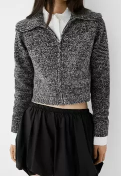 Кардиган Bershka, темно-серый