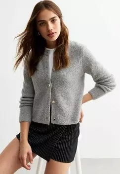 Кардиган BOUCL New Look, серый