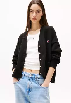 Кардиган CABLE Tommy Jeans, черный
