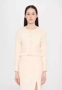 Кардиган CARDIGAN PETIT VOLANTS sandro, молочный