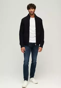 Кардиган CHUNKY ZIP THROUGH Superdry, синий