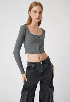 Кардиган CROP Koton, антрацит
