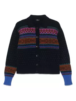 Кардиган ETRO fair-isle, синий