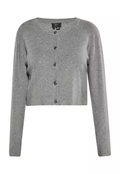 Кардиган faina Knit Cardigan, серый