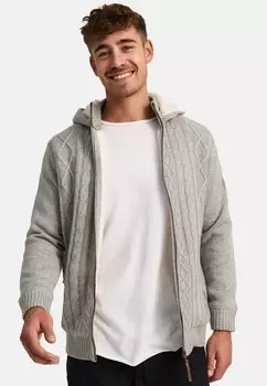 Кардиган INDICODE JEANS, светло-серый
