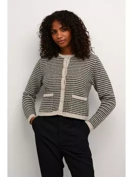 Кардиган Kaffe, цвет beige/schwarz
