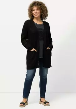 Кардиган LONG SLEEVE Ulla Popken, черный