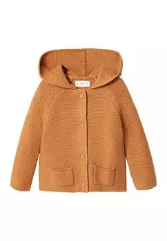 Кардиган Mango Kids, цвет mustard