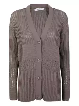 Кардиган March на пуговицах MAX MARA, нейтральный