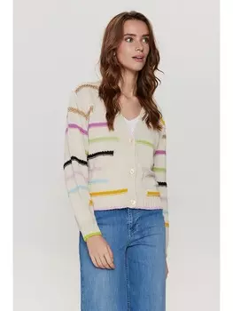 Кардиган NMPH, цвет beige/bunt
