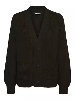 Кардиган Noisy may Langarm Strickjacke V Ausschnitt NMTIMMY, темно-зеленый