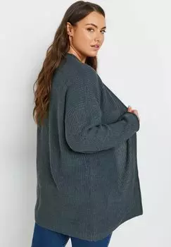 Кардиган OPEN FRONT Yours Clothing, синий