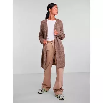 Кардиган Pieces Ellen Long, коричневый