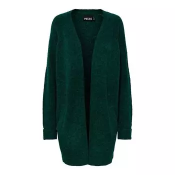 Кардиган Pieces Ellen Long, зеленый
