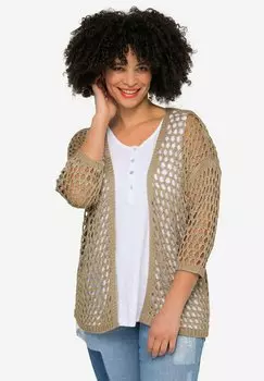 Кардиган Relaxed Fit Offene Form 3/4-rmel Angel of Style, бежевый
