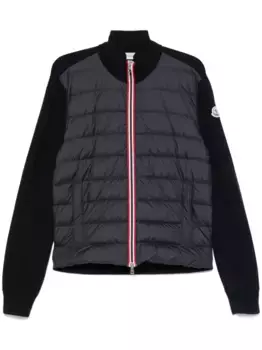 Кардиган с дутыми вставками MONCLER, синий
