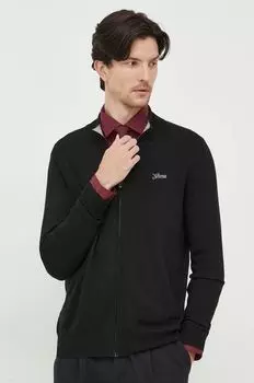 Кардиган с оттенком шелка Guess, черный