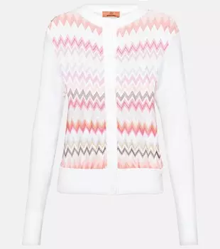 Кардиган с зигзагом Missoni, белый