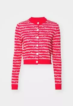 Кардиган SCRIPT Tommy Jeans, красный
