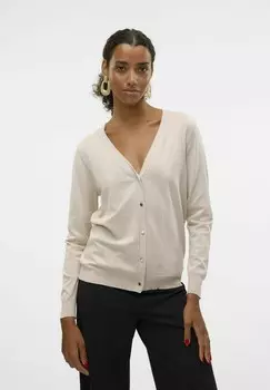 Кардиган SILJE LS V NECK GA NOOS Vero Moda, бежевый