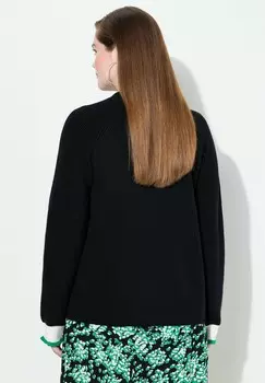 Кардиган STRIPED CUFF Ulla Popken, черный