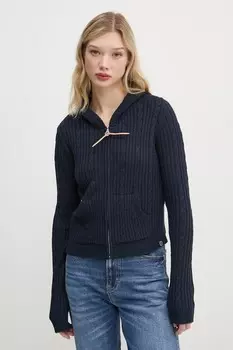 Кардиган Superdry, темно-синий