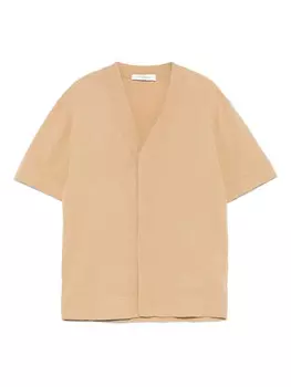 Кардиган тонкой вязки Paolo Pecora Kids, коричневый