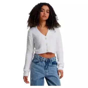 Кардиган Urban Classics Cropped Feather, белый