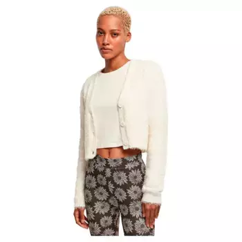 Кардиган Urban Classics Cropped Feather, бежевый