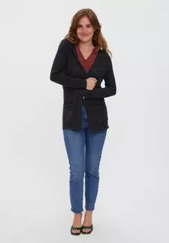 Кардиган Vero Moda, черный меланж