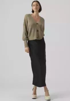 Кардиган Vero Moda "VMLEA LS КАРДИГАН С МАНЖЕТАМИ И V-ОБРАЗНЫМ ВЫРЕЗОМ NOOS", цвет Laurel Oak