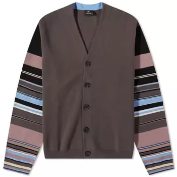 Кардиган в полоску Paul Smith, серый