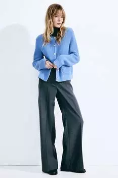 Кардиган в рубчик H&M, синий