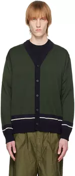 Кардиган в зеленую полоску Comme des Garçons Homme