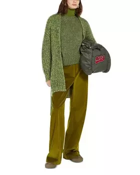 Кардиган Weekend Max Mara Josef с поясом, зеленый