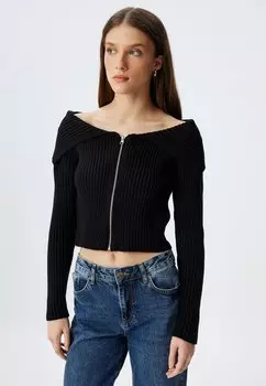 Кардиган ZIPPERED Koton, черный
