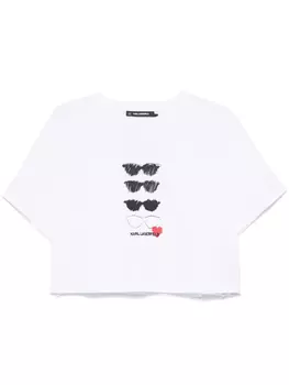 Karl Lagerfeld футболка с принтом, белый