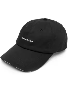 Karl Lagerfeld K/Essential logo baseball cap, черный