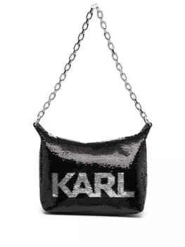 Karl Lagerfeld K/Evening Mini Sequin shoulder bag, черный