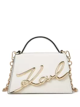 Karl Lagerfeld маленькая сумка через плечо Signature, белый