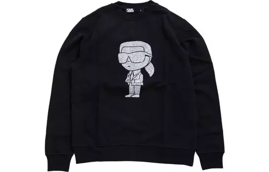 KARL LAGERFELD Мужская толстовка, цвет Black