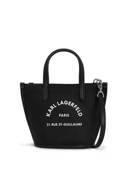 Karl Lagerfeld сумка-тоут размера мини с логотипом, черный