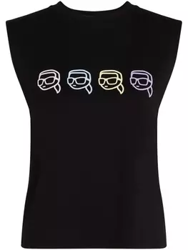 Karl Lagerfeld топ Ikonik Outline, черный