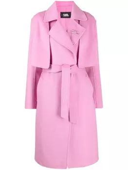 Karl Lagerfeld тренч Transformed, розовый