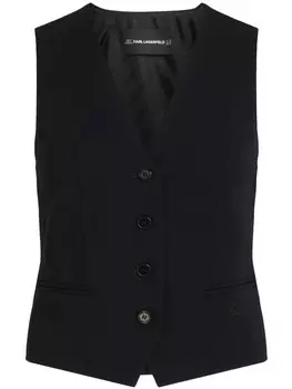 Karl Lagerfeld жилет строгого кроя, черный