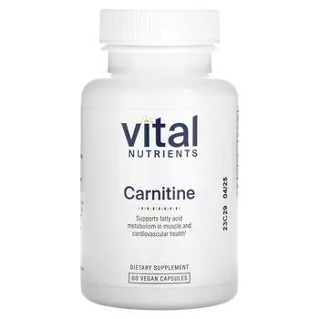 Карнитин Vital Nutrients, 60 капсул