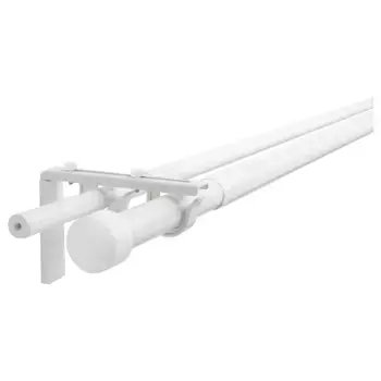 Карниз для штор, белый, 210-385 см, двойной RCKA/HUGAD IKEA
